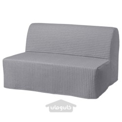 مبل تخت خواب شو 2 نفره ایکیا مدل IKEA LYCKSELE LÖVÅS رنگ خاکستری روشن کنیسا