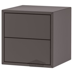 کابینت با 2 کشو ایکیا مدل IKEA EKET رنگ خاکستری تیره