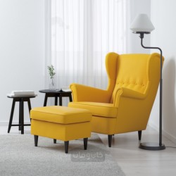 زیرپایی ایکیا مدل IKEA STRANDMON رنگ زرد اسکیفتبو
