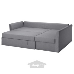 مبل - تخت نبشی ایکیا مدل IKEA HOLMSUND رنگ خاکستری متوسط نوردولا