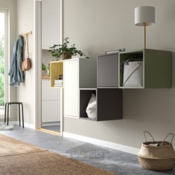کابینت درب دار ایکیا مدل IKEA EKET رنگ خاکستری تیره
