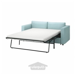 مبل تخت خواب شو 2 نفره ایکیا مدل IKEA VIMLE رنگ آبی روشن ساکسمارا