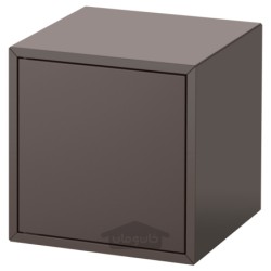 ترکیب کابینت دیواری ایکیا مدل IKEA EKET رنگ خاکستری تیره