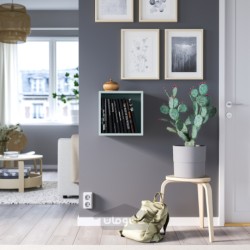 واحد قفسه بندی دیواری ایکیا مدل IKEA EKET رنگ خاکستری مایل به آبی روشن