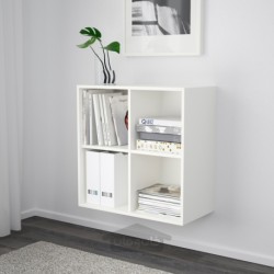 واحد قفسه دیواری با 4 طبقه ایکیا مدل IKEA EKET رنگ سفید