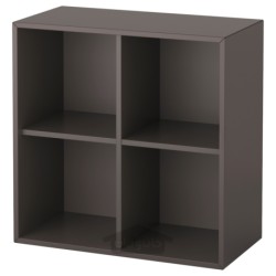 واحد قفسه دیواری با 4 طبقه ایکیا مدل IKEA EKET رنگ خاکستری تیره