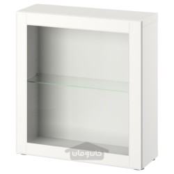 واحد قفسه با درب ایکیا مدل IKEA BESTÅ رنگ سفید/سفید استویک