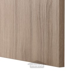 واحد قفسه با درب ایکیا مدل IKEA BESTÅ رنگ اثر گردوی خاکستری رنگ آمیزی شده/اثر گردوی خاکستری رنگ آمیزی شده لاپویکن