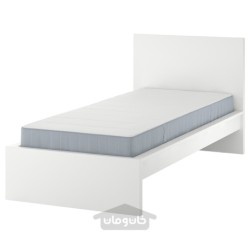 قاب تخت با تشک ایکیا مدل IKEA MALM رنگ سفید