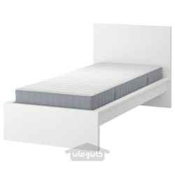 قاب تخت با تشک ایکیا مدل IKEA MALM رنگ سفید