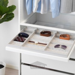 سینی درجی کشویی ایکیا مدل IKEA KOMPLEMENT رنگ سفید