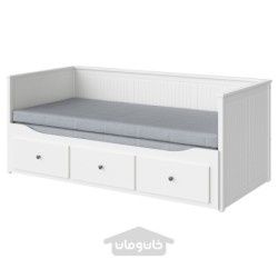 تخت خواب با 3 کشو/2 تشک ایکیا مدل IKEA HEMNES