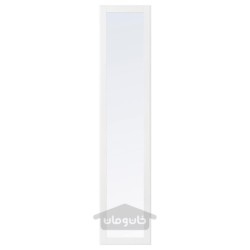 درب با لولا ایکیا مدل IKEA TYSSEDAL رنگ سفید/شیشه آینه