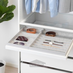 سینی درجی کشویی ایکیا مدل IKEA KOMPLEMENT رنگ سفید
