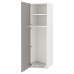 کابینت بلند با 2 درب ایکیا مدل IKEA ENHET رنگ قاب خاکستری درب