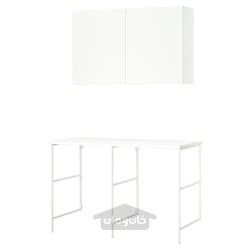 ترکیب ذخیره سازی ایکیا مدل IKEA ENHET رنگ درب سفید