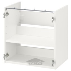 کابینت پایه برای سینک ظرفشویی با قفسه ایکیا مدل IKEA ENHET رنگ سفید