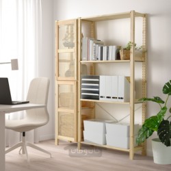 واحد قفسه بندی با درب ایکیا مدل IKEA IVAR