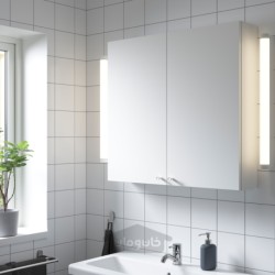 کابینت دیواری با 2 قفسه/درب ایکیا مدل IKEA ENHET رنگ درب سفید