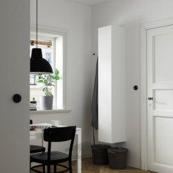 کابینت بلند با 4 قفسه/درب ایکیا مدل IKEA ENHET رنگ درب سفید