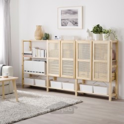 واحد قفسه بندی با درب ایکیا مدل IKEA IVAR