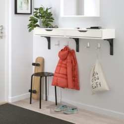 قفسه دیواری ایکیا مدل IKEA EKBY ALEX / RAMSHULT رنگ سفید/مشکی