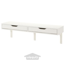 قفسه دیواری ایکیا مدل IKEA EKBY ALEX / RAMSHULT رنگ سفید/سفید