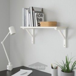 قفسه دیواری ایکیا مدل IKEA BURHULT / SANDSHULT رنگ سفید/ سفید آسپن رنگ آمیزی شده