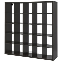 واحد قفسه بندی ایکیا مدل IKEA KALLAX رنگ سیاه قهوه ای