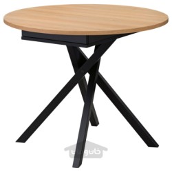 میز قابل گسترش ایکیا مدل IKEA GRANSTORP رنگ بلوط/سیاه