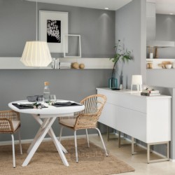 میز قابل گسترش ایکیا مدل IKEA GRANSTORP رنگ سفید