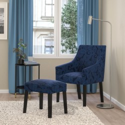 صندلی راحتی و زیرپایی ایکیا مدل IKEA SAKARIAS
