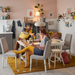 میز قابل گسترش ایکیا مدل IKEA NORDVIKEN رنگ سفید