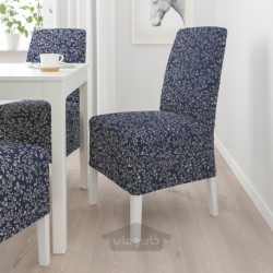 صندلی با روکش بلند متوسط ایکیا مدل IKEA BERGMUND رنگ رایرین آبی تیره