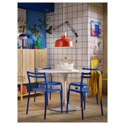 صندلی ایکیا مدل IKEA GENESÖN رنگ فلز/آبی