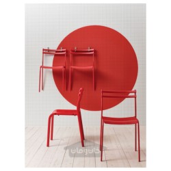 صندلی ایکیا مدل IKEA GENESÖN رنگ فلز/قرمز
