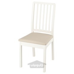 صندلی ایکیا مدل IKEA EKEDALEN رنگ سفید/خاکستری روشن اورستا