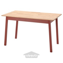 میز ایکیا مدل IKEA PINNTORP رنگ رنگ قهوه ای روشن/قرمز رنگ آمیزی شده است