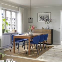میز و 4 عدد صندلی ایکیا مدل IKEA EKEDALEN / KRYLBO
