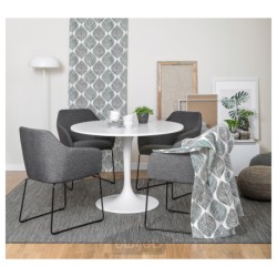 صندلی ایکیا مدل IKEA TOSSBERG رنگ مشکی/خاکستری فلزی