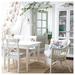 صندلی ایکیا مدل IKEA INGOLF رنگ سفید