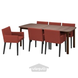 میز و 6 عدد صندلی راحتی ایکیا مدل IKEA STRANDTORP / MÅRENÄS