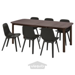 میز و 6 عدد صندلی ایکیا مدل IKEA STRANDTORP / ODGER