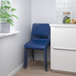صندلی ایکیا مدل IKEA TEODORES رنگ آبی