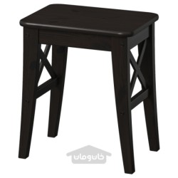 چهارپایه ایکیا مدل IKEA INGOLF رنگ قهوه ای-مشکی