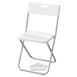 صندلی تاشو ایکیا مدل IKEA GUNDE رنگ سفید