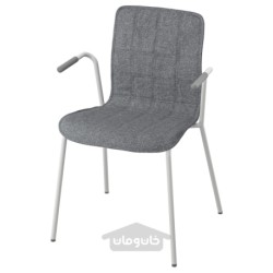 روکش صندلی ایکیا مدل IKEA LÄKTARE رنگ خاکستری متوسط ​​گانارد