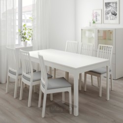 میز قابل گسترش ایکیا مدل IKEA EKEDALEN رنگ سفید