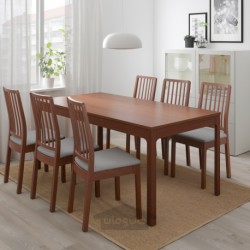 میز قابل گسترش ایکیا مدل IKEA EKEDALEN رنگ قهوه ای