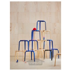 چهارپایه ایکیا مدل IKEA KYRRE رنگ آبی روشن